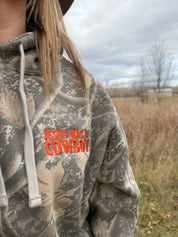 "Jesus Was A Cowboy" Camo hoodie