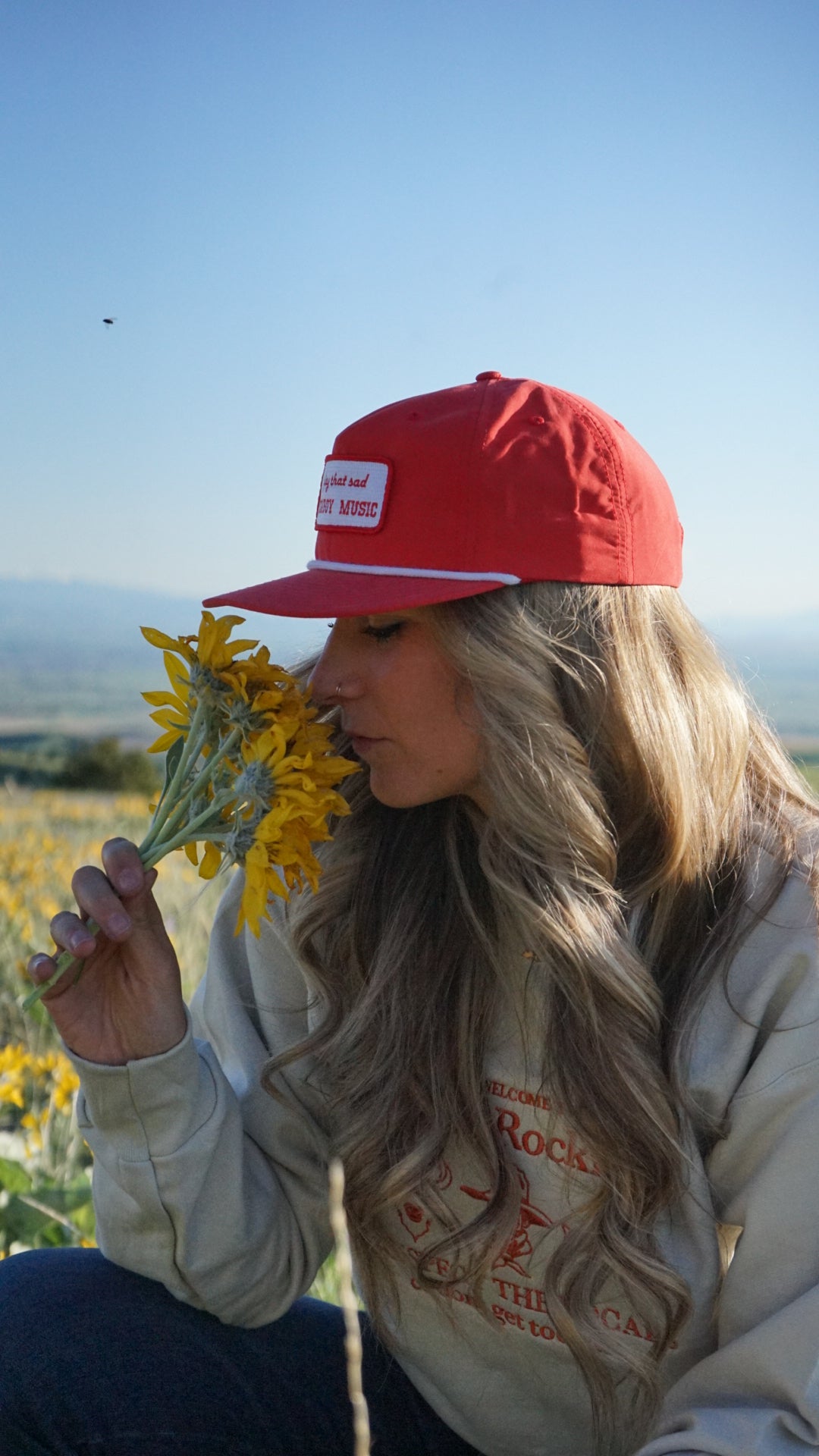 Play That Sad Cowboy Music Rope Hat - Red