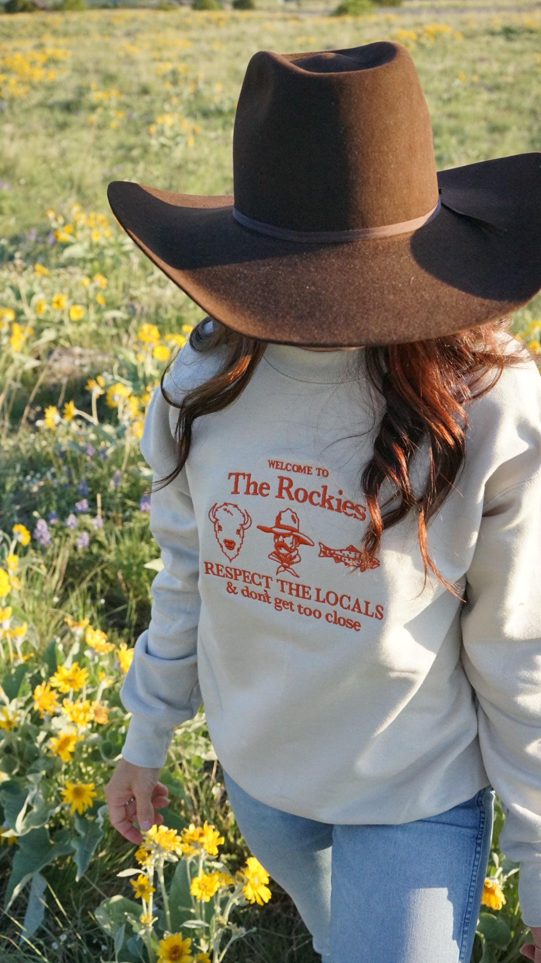 "Respect The Locals" Cream Crewneck