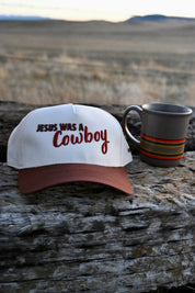 "Jesus Was A Cowboy" Canvas Trucker Hat