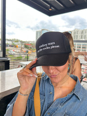 Cowboy Tears on the Rocks Trucker Hat