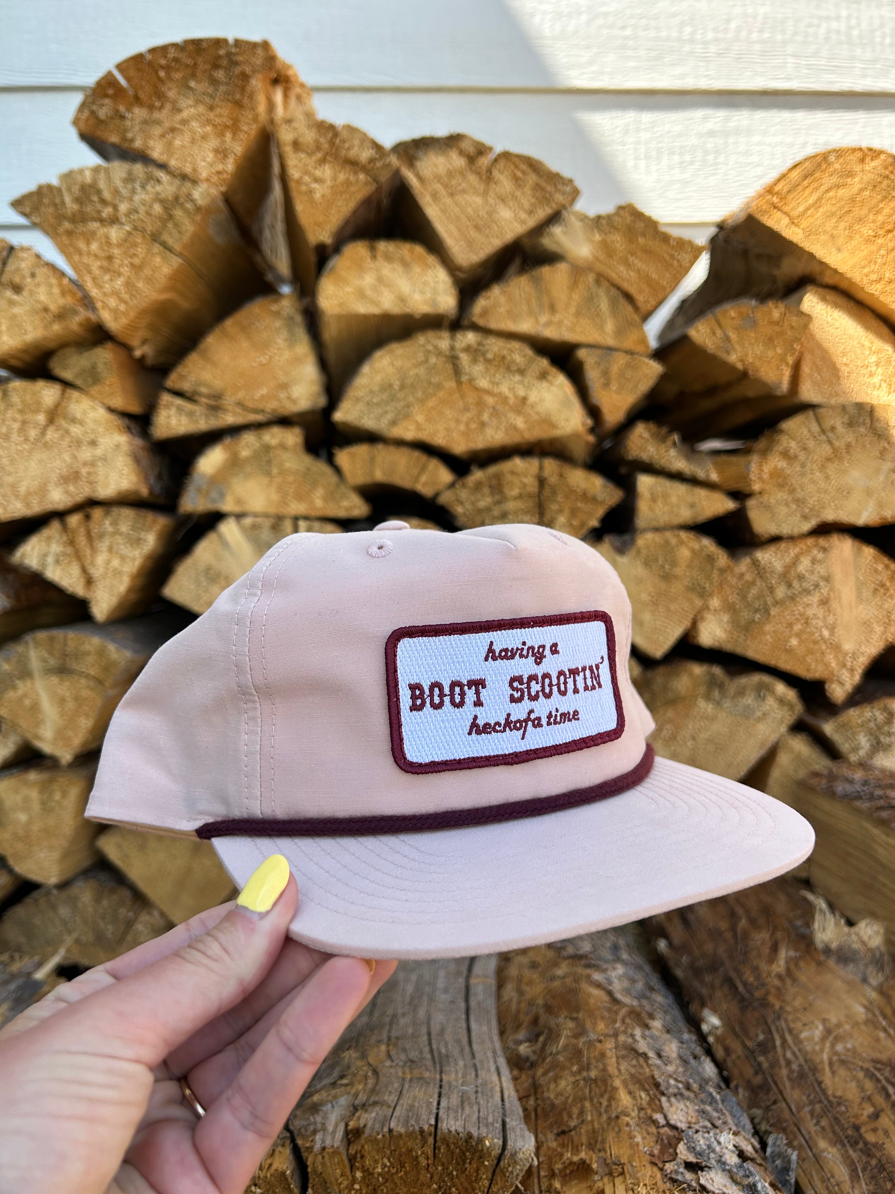 “Having A Boot Scootin’ Heckofa Time” Rope Hat